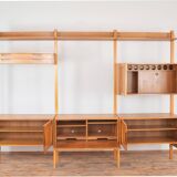 Mid-Century Teak Wall Unit by Kjell Riise for Rival Brodrene Jatogs, 1960s,