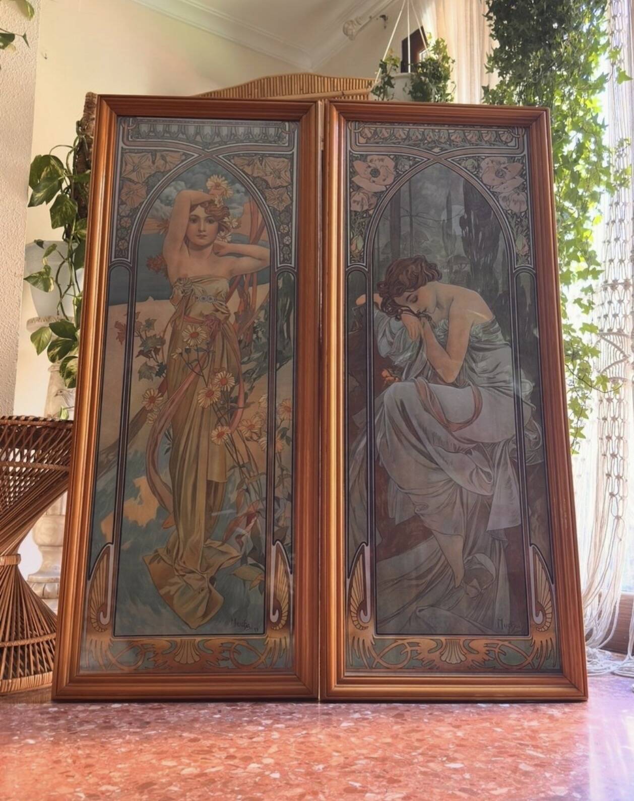 Alphonse Mucha "Les heures du jour" 1. Édition, impression pigmentaire d'archive