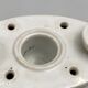Inkwell late eighteenth early nineteenth white porcelain antique decoration