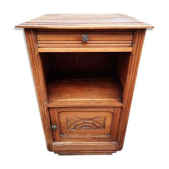 Bedside table chene art deco
