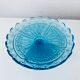 Blue glass stand cup