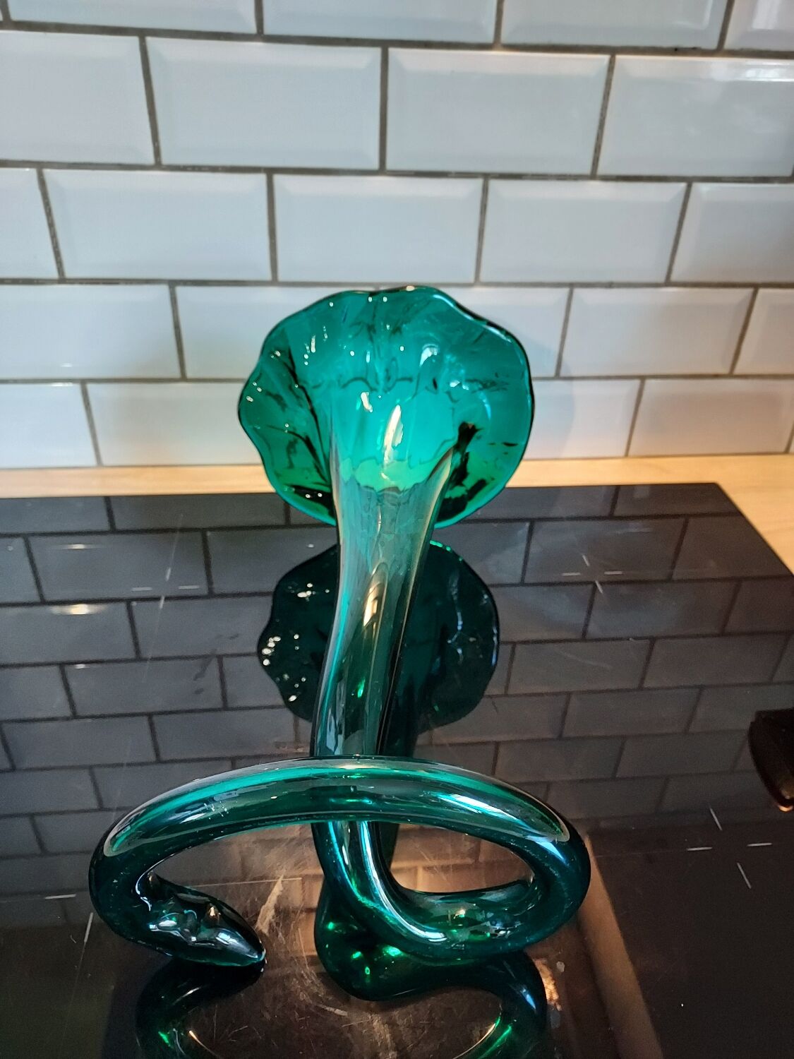 Corolla Murano blown glass vase