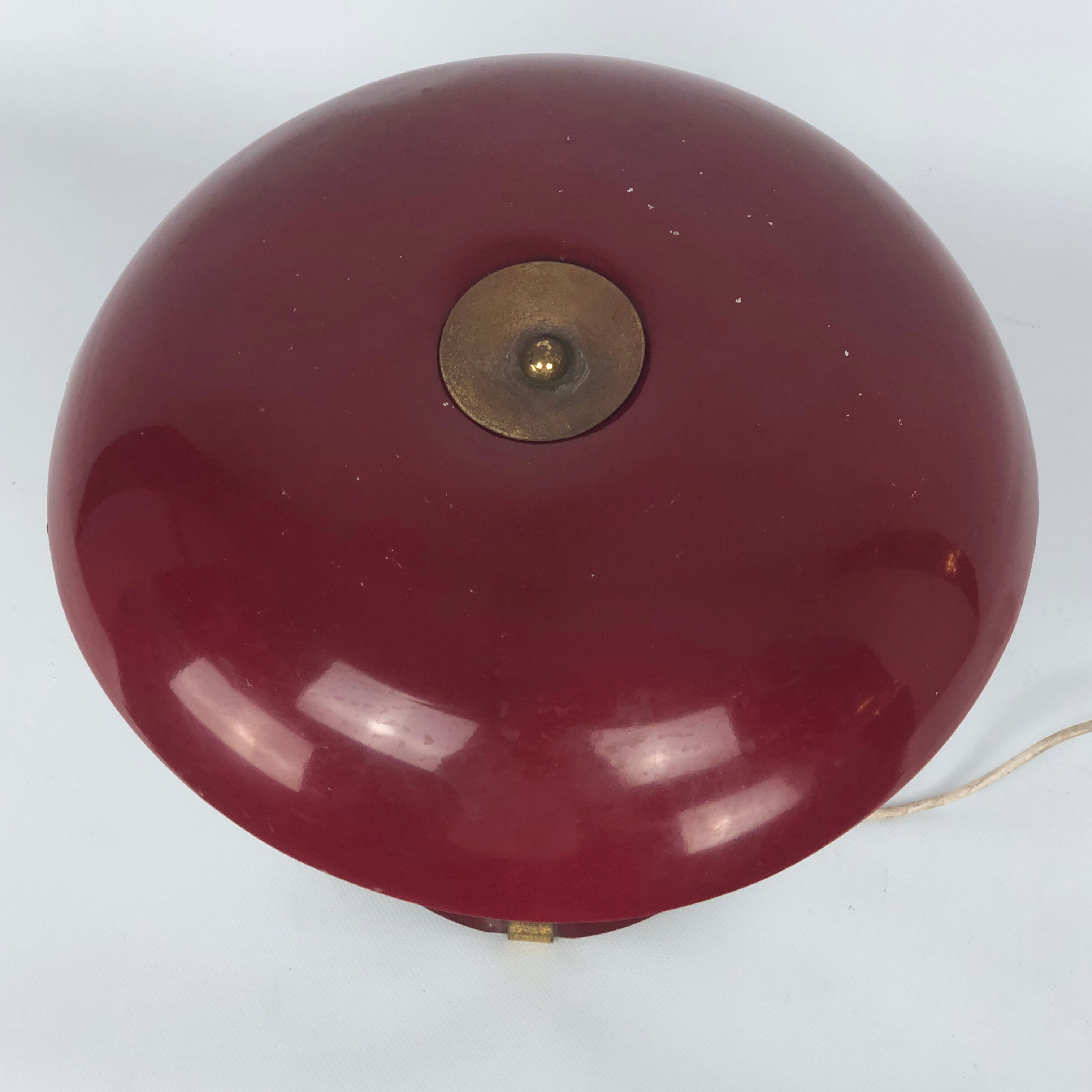 Vintage Italian brass and lacquer table lamp from 50s