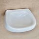 White wall-mounted soap dish in porcelain, 1950s.