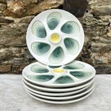 Assiettes à huitres salins France années 60