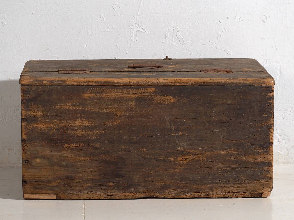 Old cobalt blue ammunition chest (c.1900) #64