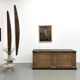 Large Antique Pine Trading Counter