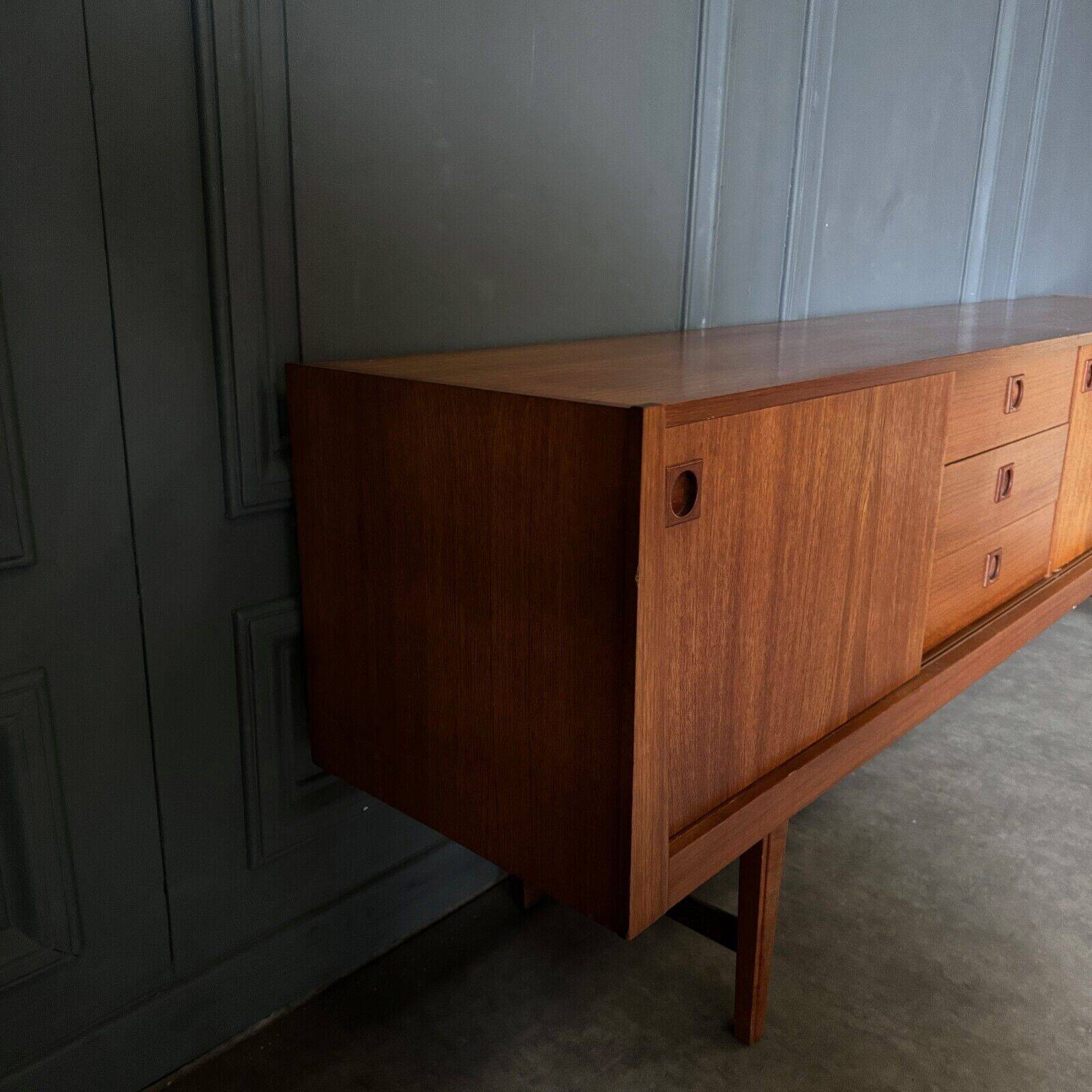 Scandinavian sideboard with 3 sliding drawers, 1960