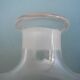 antique blown glass carafe engraved art table vintage blown glass carafe