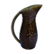 Pichet céramique marron decor grappe raisin Sarreguemines