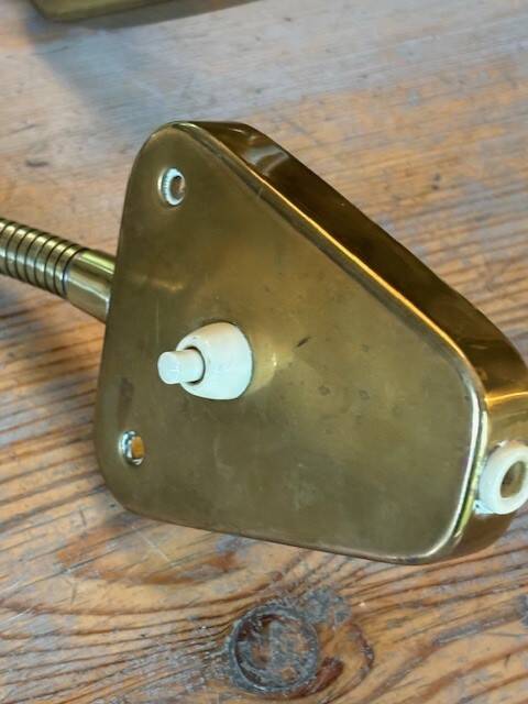 2 appliques laiton orientables - Danemark années 50/60