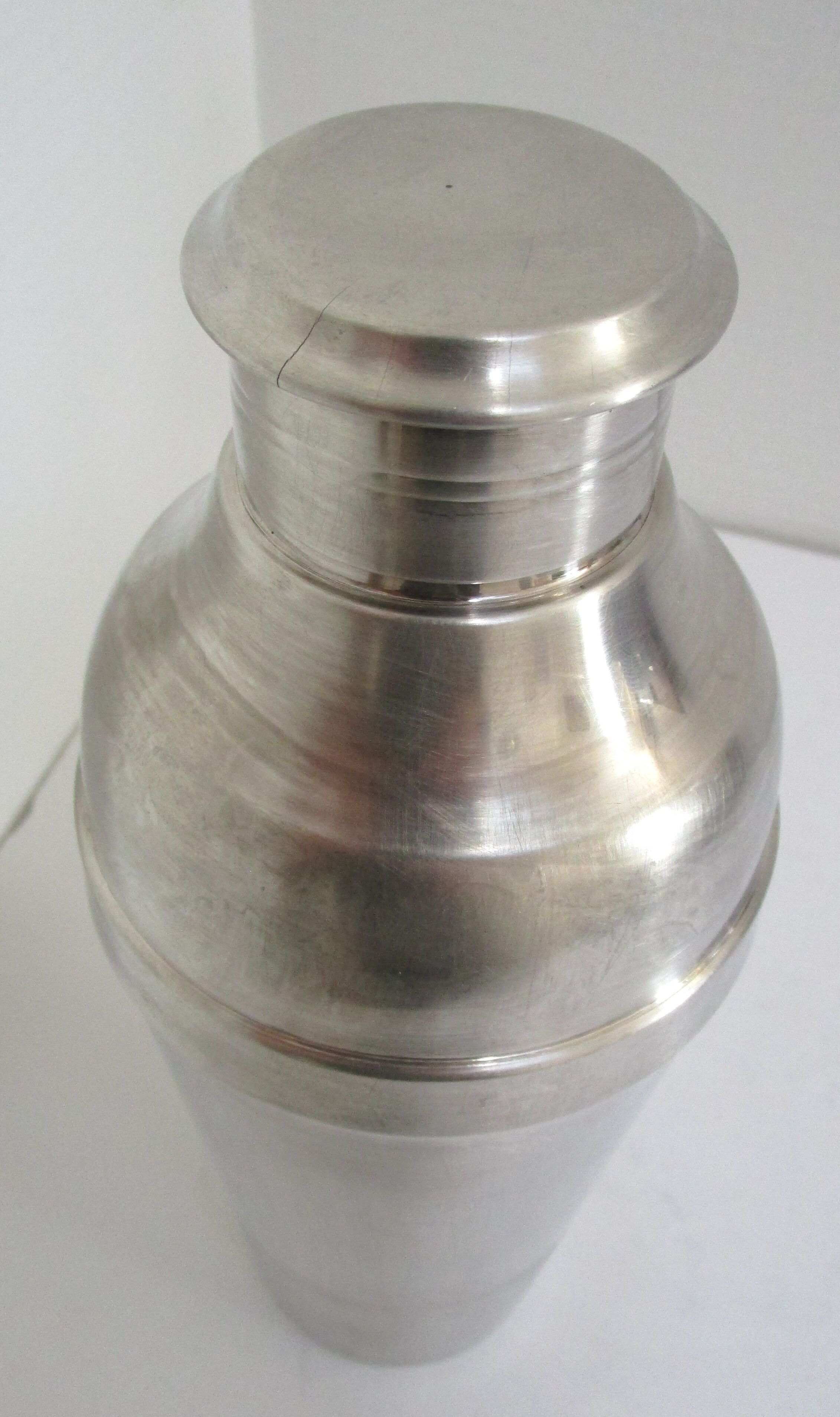 Christofle Gallia silver metal shaker