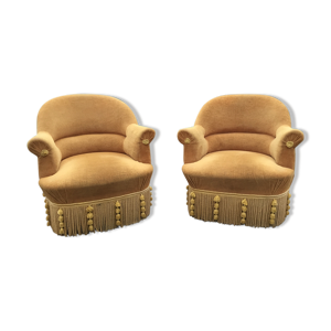 Duo de fauteuils vintage