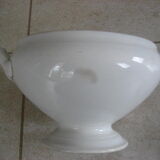 White earthenware soup Creil and Montereau