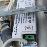 Vintage Aluminum and Glass Pendant Lamp