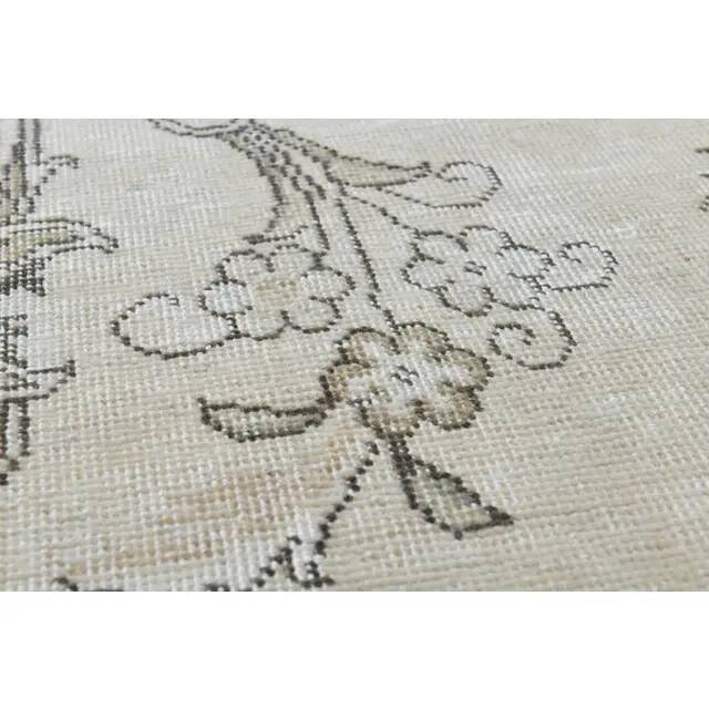 1970s Vintage Persian Handmade Wool Cotton Brown Beige Area Rug 289x381