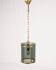 Glass and metal pendant light, Italy, 1970s