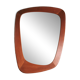 Vintage Scandinavian mirror in solid teak