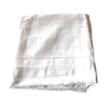Taie d'oreiller vintage en coton blanc ajouré  75x75