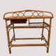Vintage rattan and bamboo desk or dressing table (81x47 cm) – Riviera style,