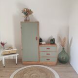 Asymmetrical boarding cabinet year 60