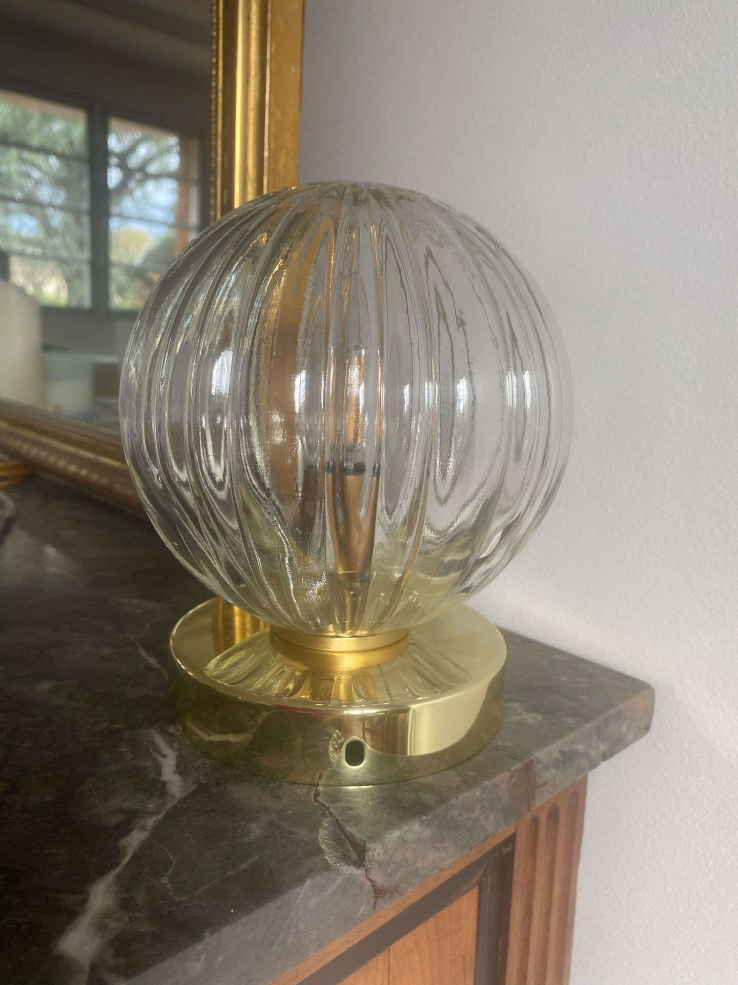 Applique ou plafonnier globe vintage