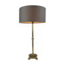 Lampe de table avec colonne en bronze doré