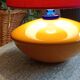 Albret lamp in colored ceramic, pebble shape, 1990