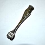 Pince à sucre en métal argenté vintage