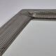 Vintage postmodern metall grid wall mirror