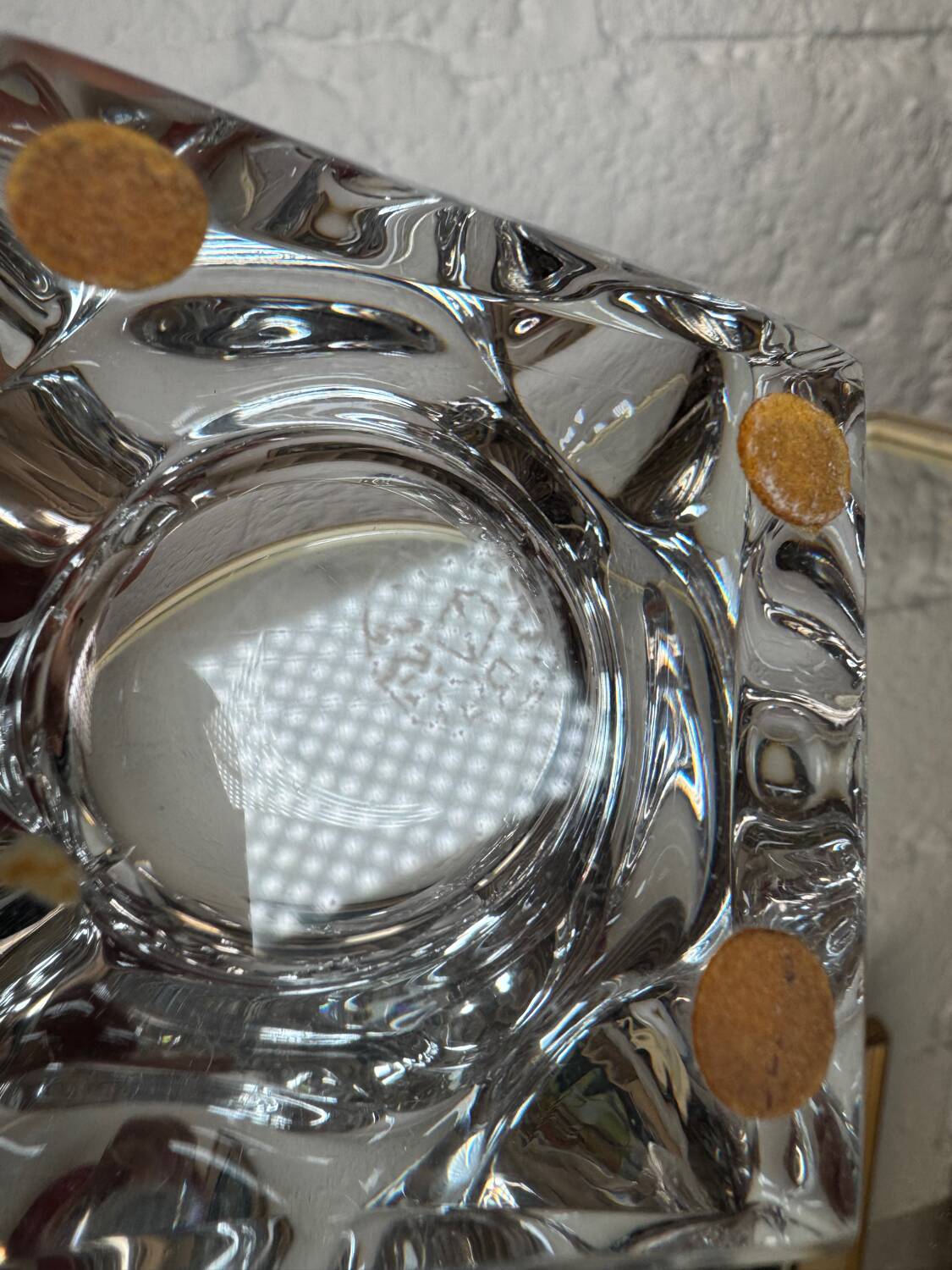 Bayel crystal ashtray from the 70s