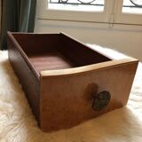 Art Deco dressing table in elm burl and maple burl