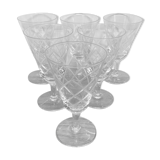 Set of 6 white wine glasses