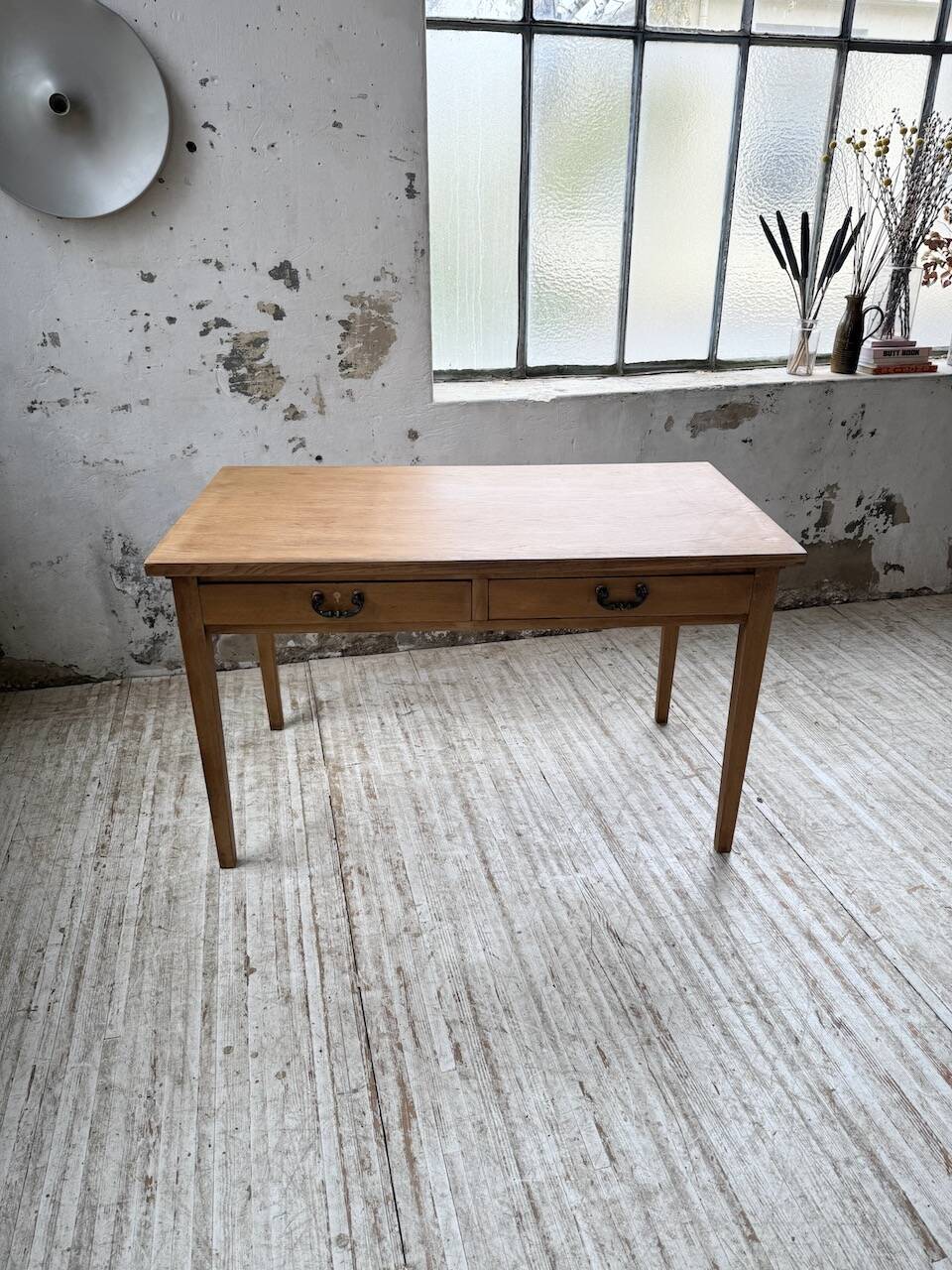 Oak veneer desk 1950