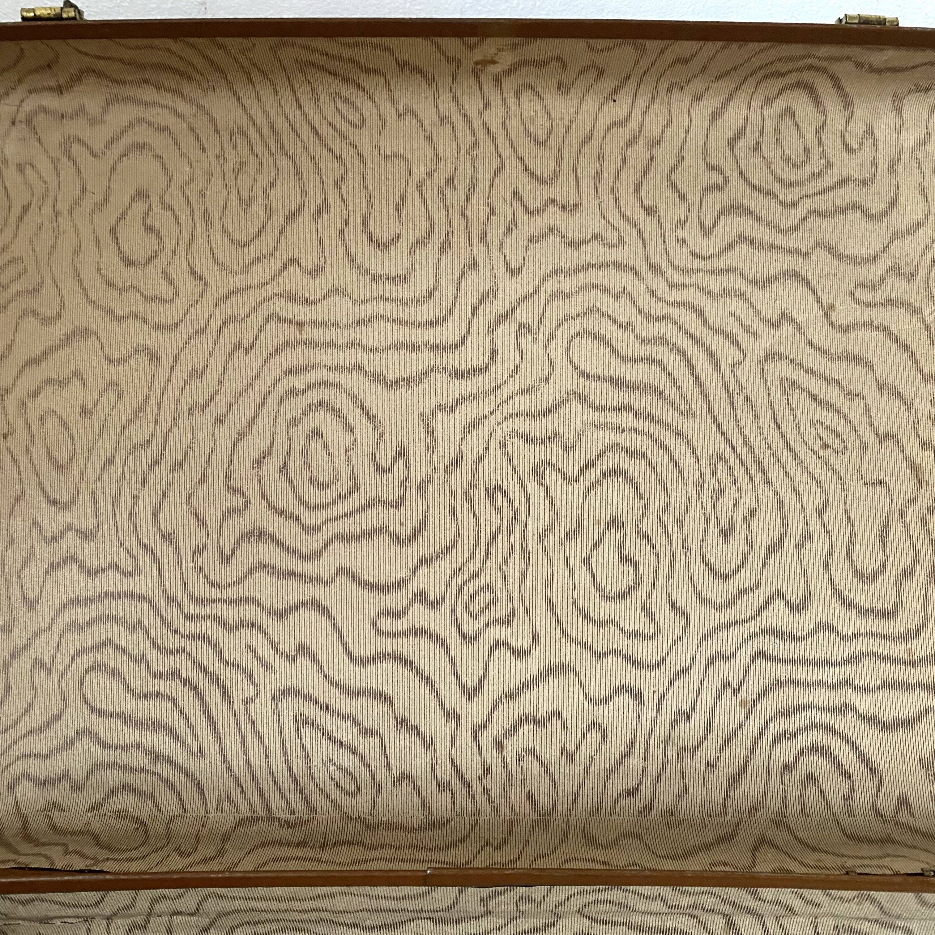 Antique suitcase and its key