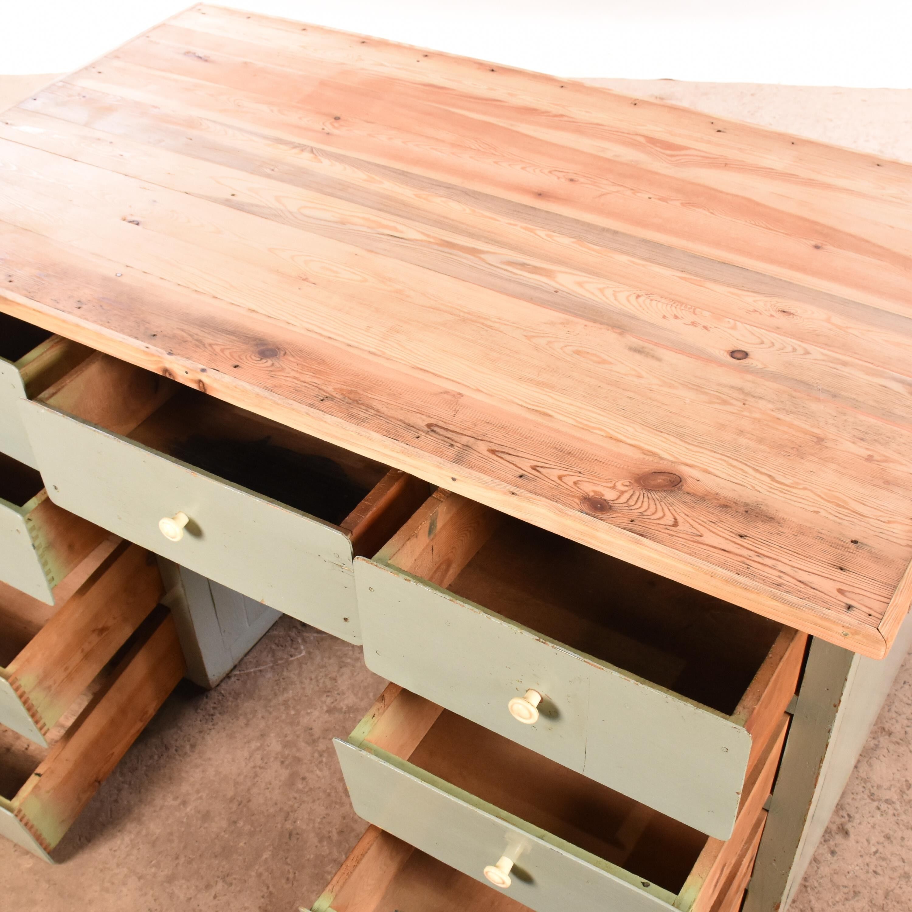 Industrial old desk Workbench