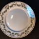 Set of 4 antique flat plates in half-porcelain from Badonviller