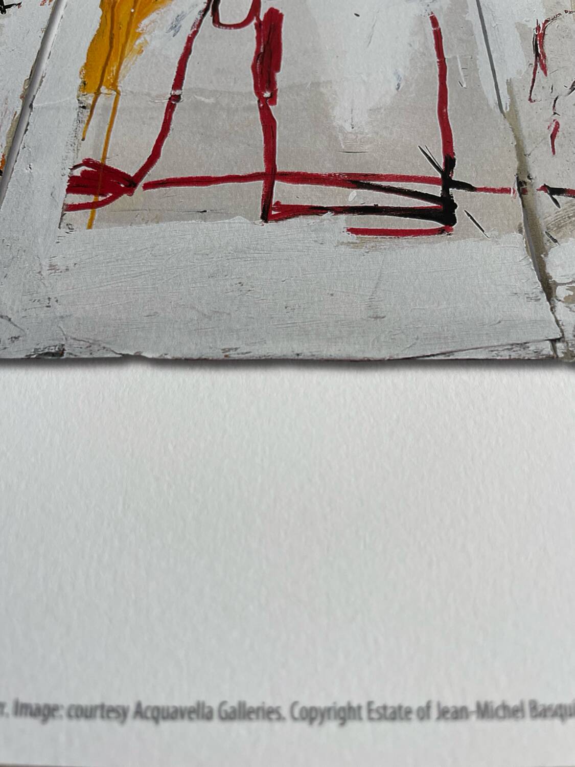 Jean Michel Basquiat (1960-1988), Leonardo da Vinci’s Greates Hits, 1982, Copyright Estate of Jean Michel Basquiat, Licensed by Artestar New York, Printed in UK