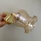 Vintage tulip wall light in amber glass