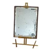 Miroir de table sur un chevalet en laiton