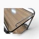 Vintage chrome bar cart/rolling table/tea trolley