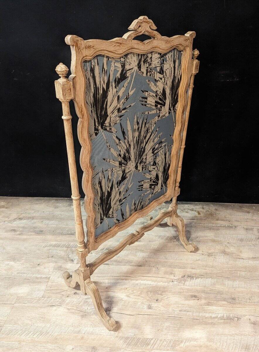 Louis XV wooden fire screen