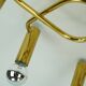 large 1970s sputnik brass CEILING LAMP 8-light ceiling fixture