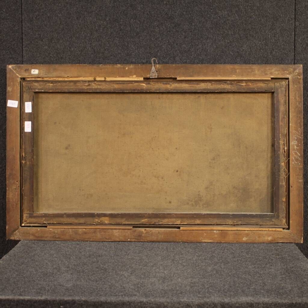 Painting landscape pastoral scene from the 18th century