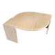 Vintage water drop travertine coffee table