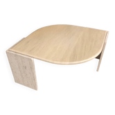 Table basse travertin vintage goutte d’eau