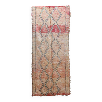 Boujad. tapis marocain vintage, 126 x 310 cm