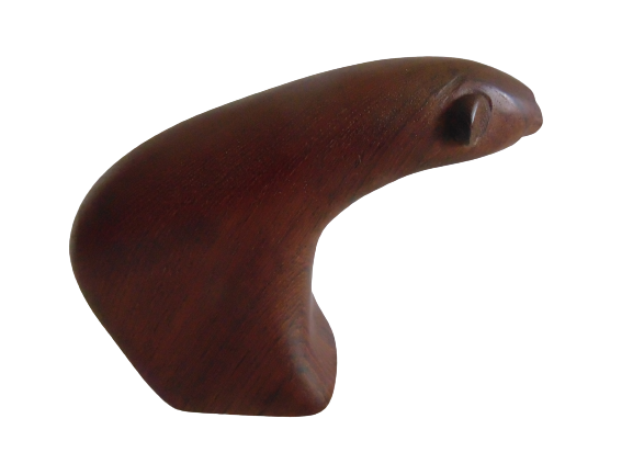 polar bear wood denmark signed lev kari paper press