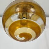 Mid-century Italian Murano glass sphere pendant lamp from 60s