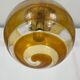 Mid-century Italian Murano glass sphere pendant lamp from 60s